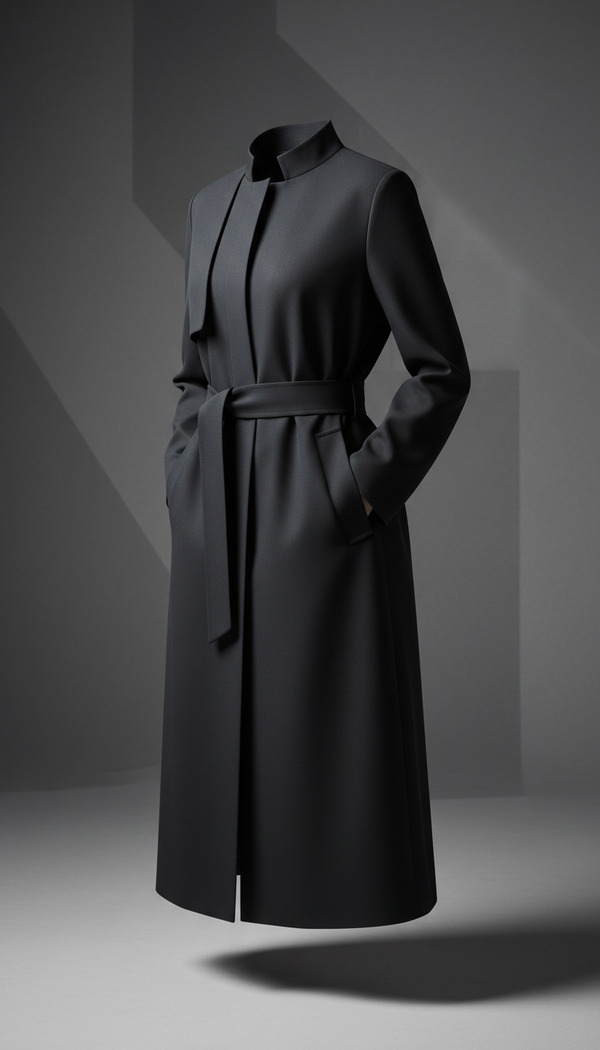 Slate Black Trench Coat